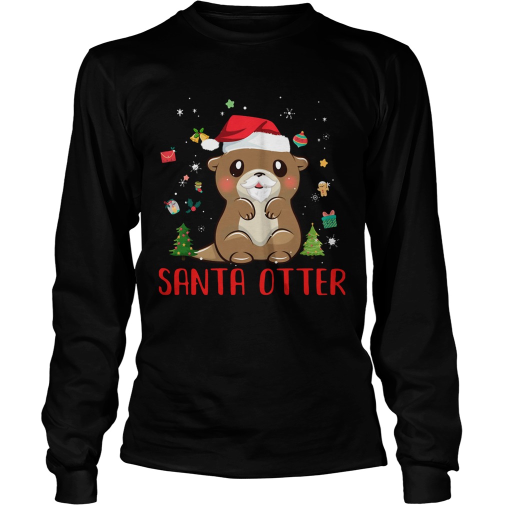 Santa Otter Christmas LongSleeve