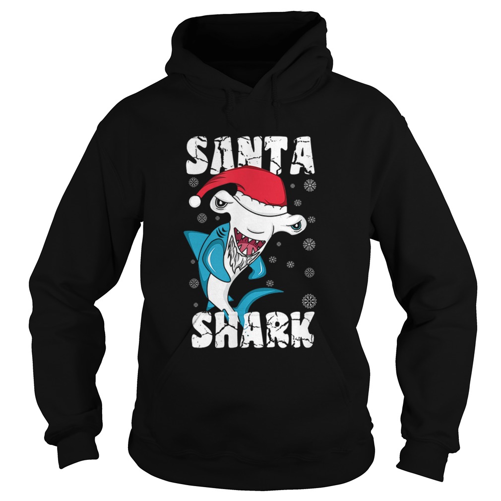 Santa Shark Funny Santa Claus Christmas Hammerhead Shark Hoodie