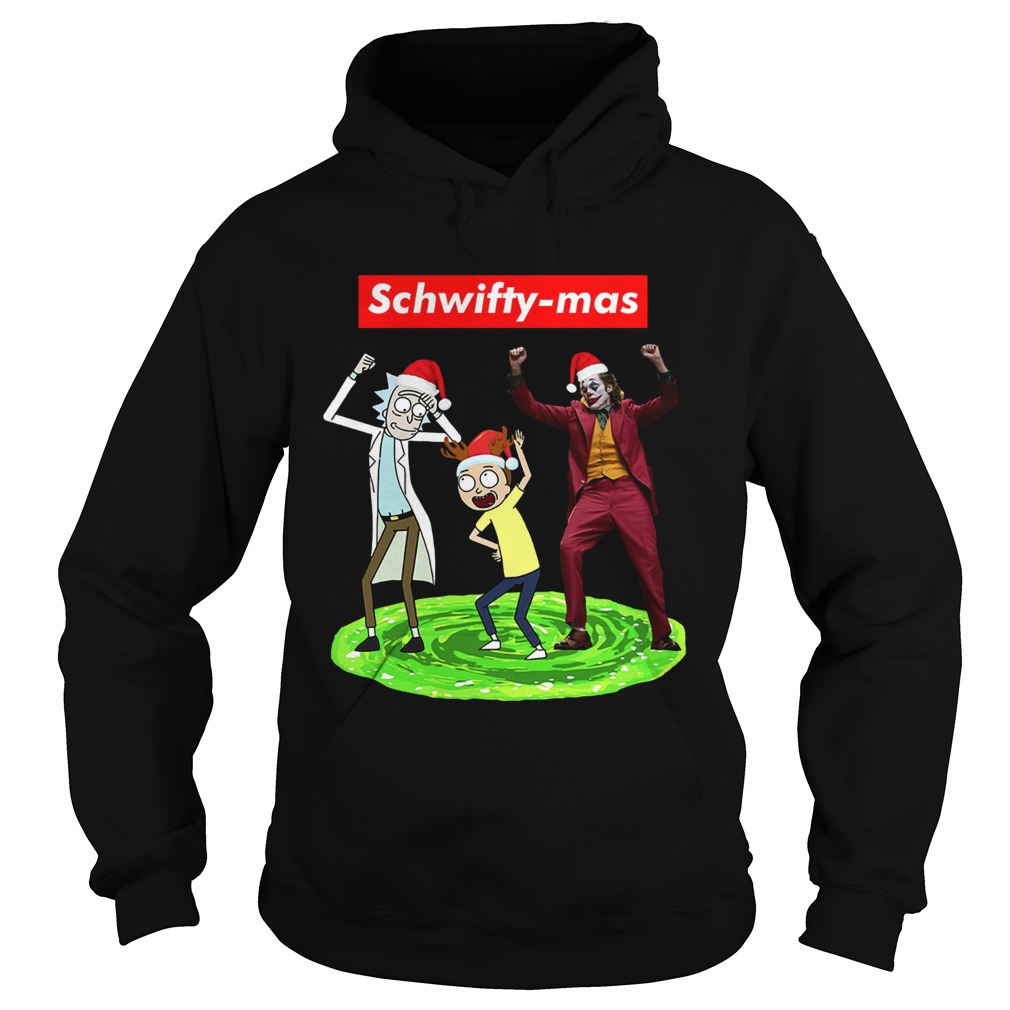 Schwifty mas Rick and Morty and Joker dancing Hoodie