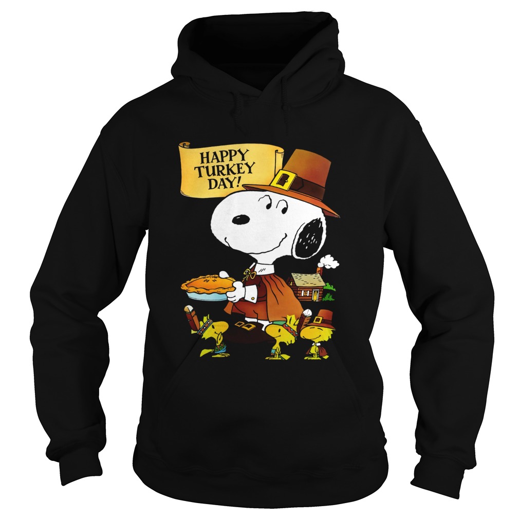 Snoopy And Woodstocks Happy Turkey Day Hoodie