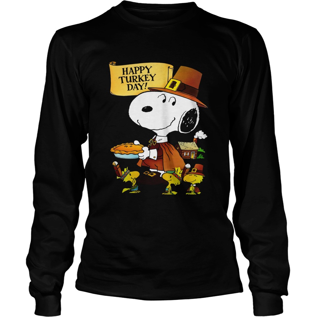 Snoopy And Woodstocks Happy Turkey Day LongSleeve