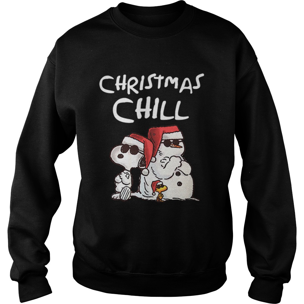 Snoopy Chillin Christmas Charlie Brown Graphic Sweatshirt