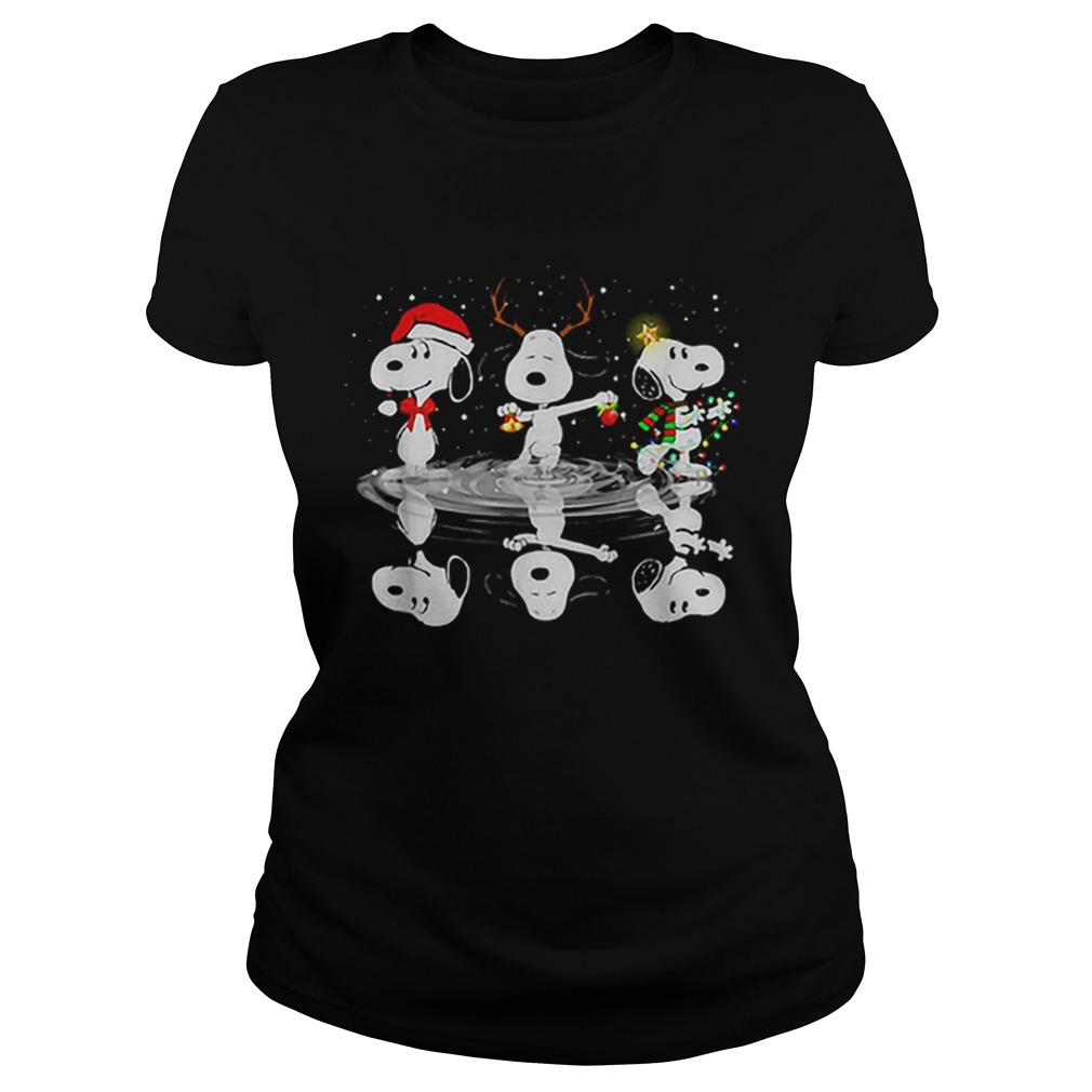 Snoopy Christmas reflection water mirror Classic Ladies