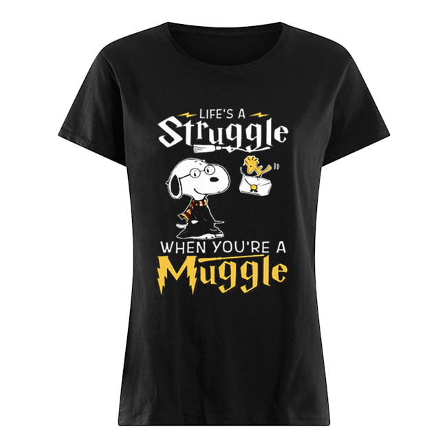 Snoopy Potter life’s a struggle when you’re a muggle Classic Women's T-shirt