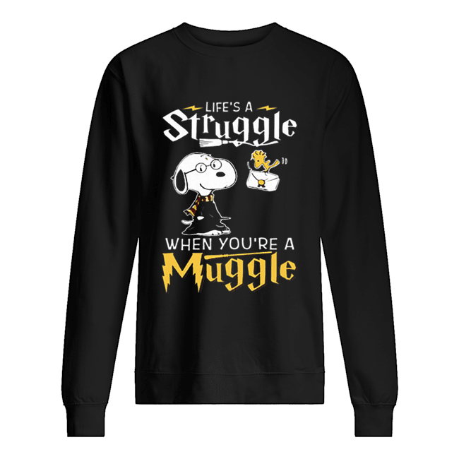 Snoopy Potter life’s a struggle when you’re a muggle Unisex Sweatshirt