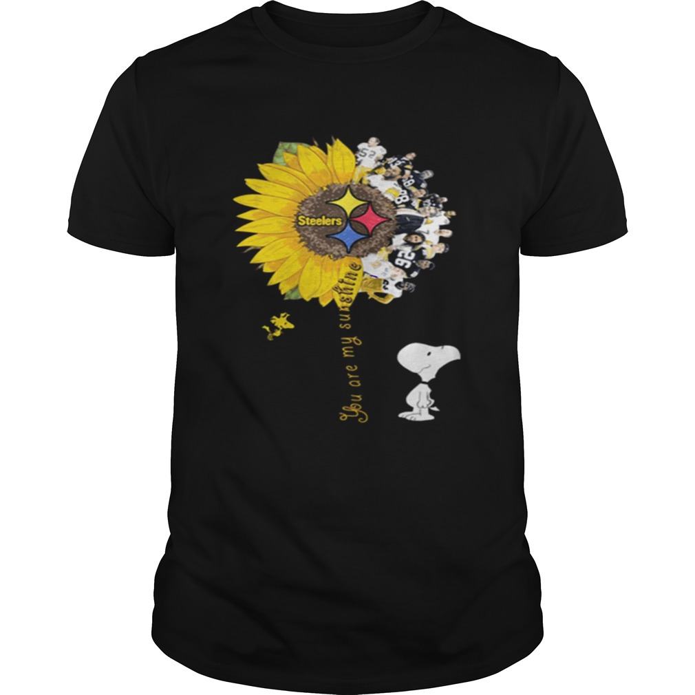 Snoopy Woodstock you are my sunshine Pittsburgh Steelers shirt