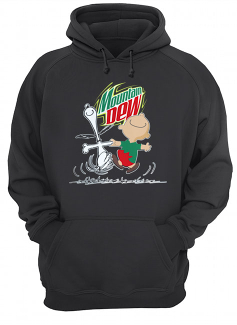 Snoopy and Charlie Brown Mountain Dew Unisex Hoodie