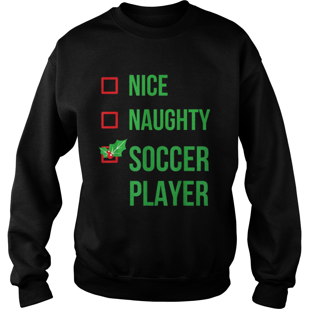 Soccer Player Funny Pajama Christmas Gift Sweatshirt