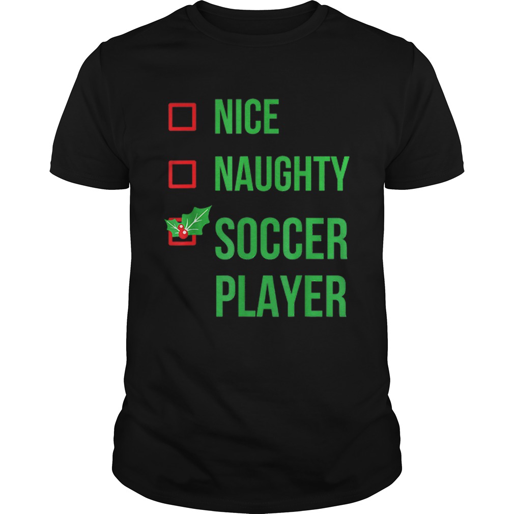 Soccer Player Funny Pajama Christmas Gift shirt