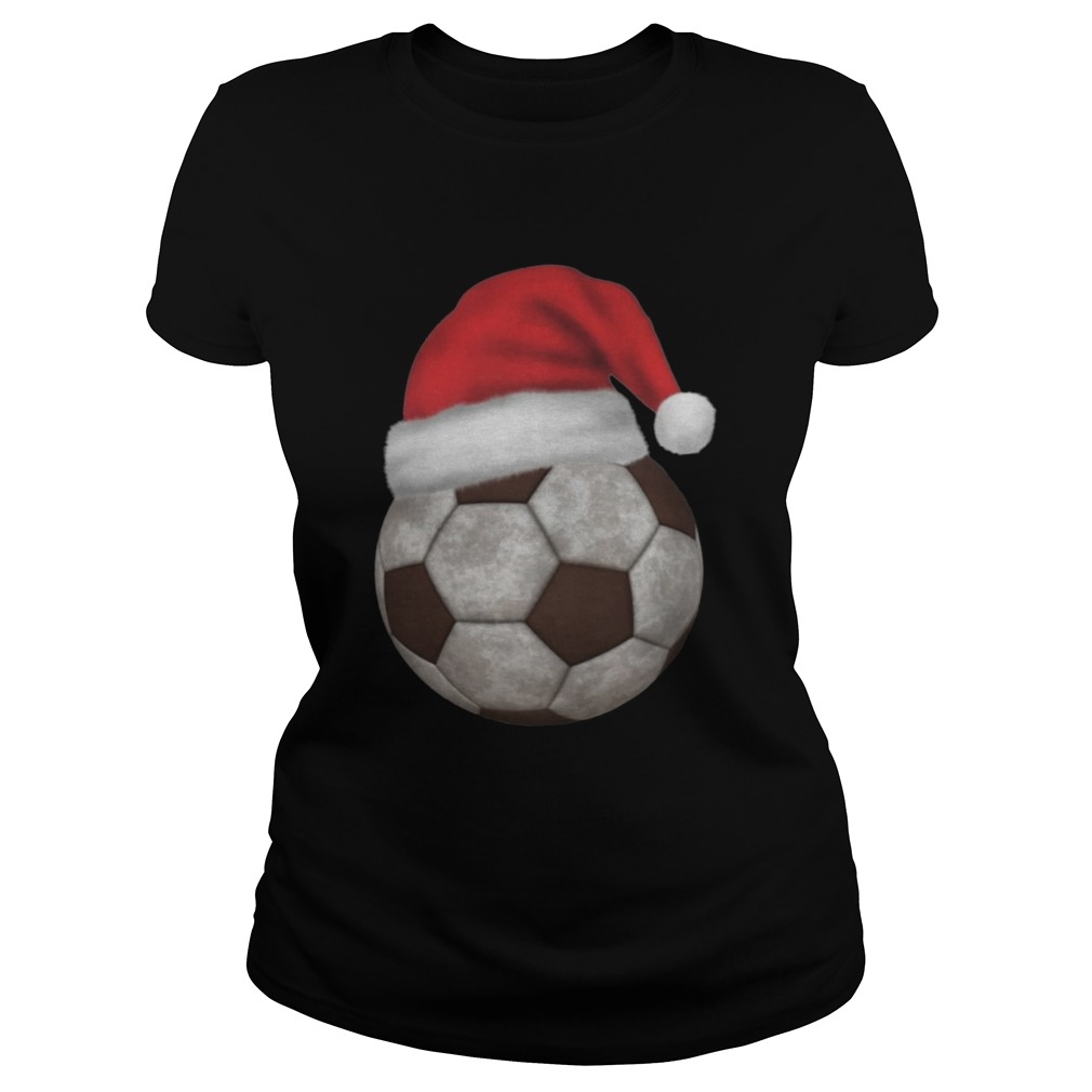 Soccer Santa Funny Merry Xmas Classic Ladies
