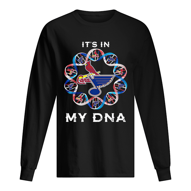 St. Louis Cardinals Logo It’s in My DNA Long Sleeved T-shirt 