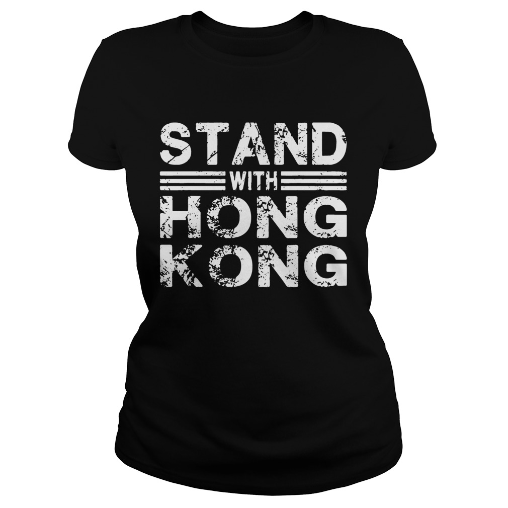 Stand With Hong Kong Grunge Classic Ladies