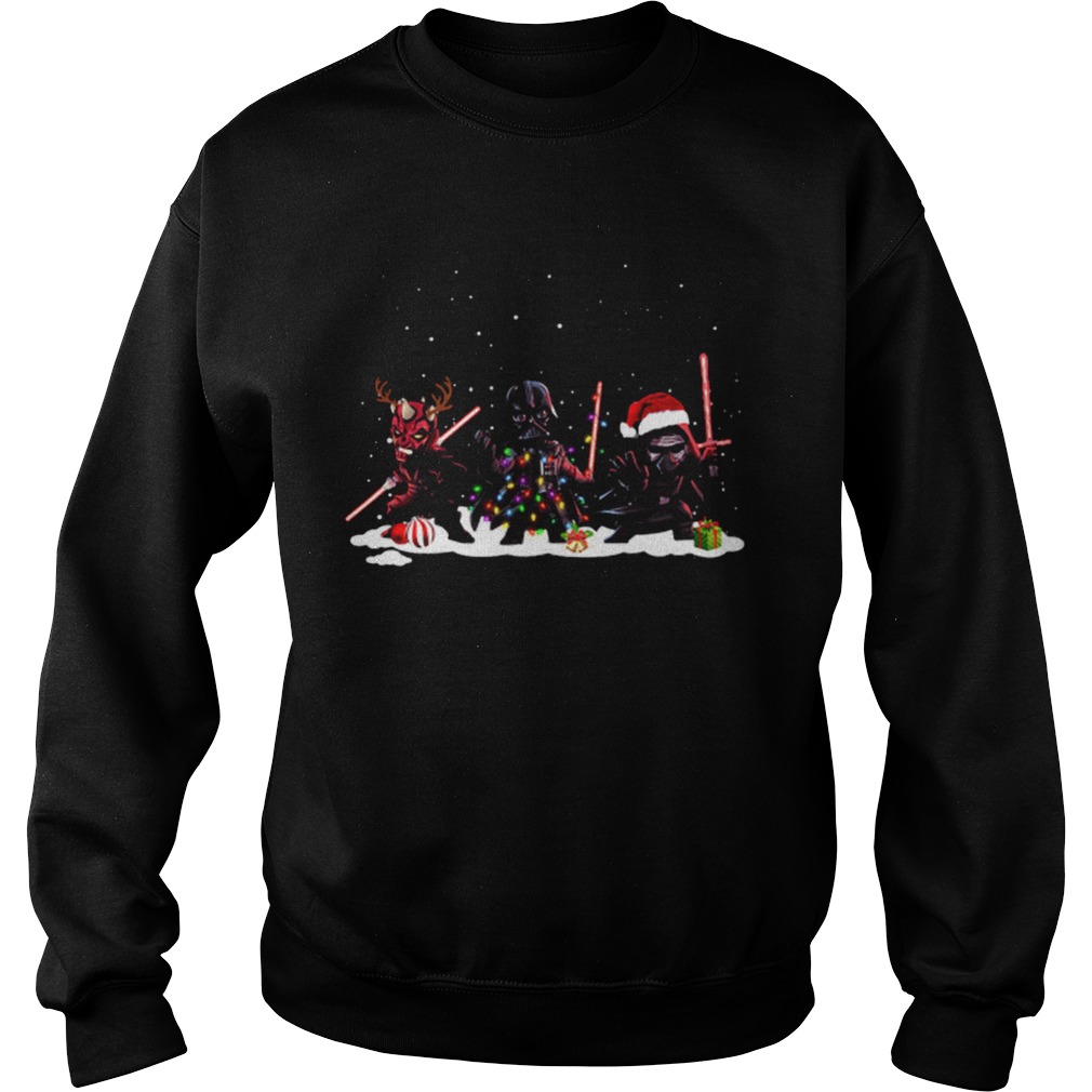 Star Wars Darth Maul Darth Vader Kylo Ren Christmas Sweatshirt