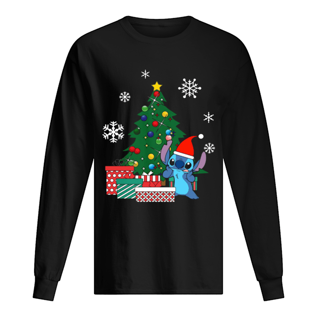Stitch Around The Christmas Tree Long Sleeved T-shirt 