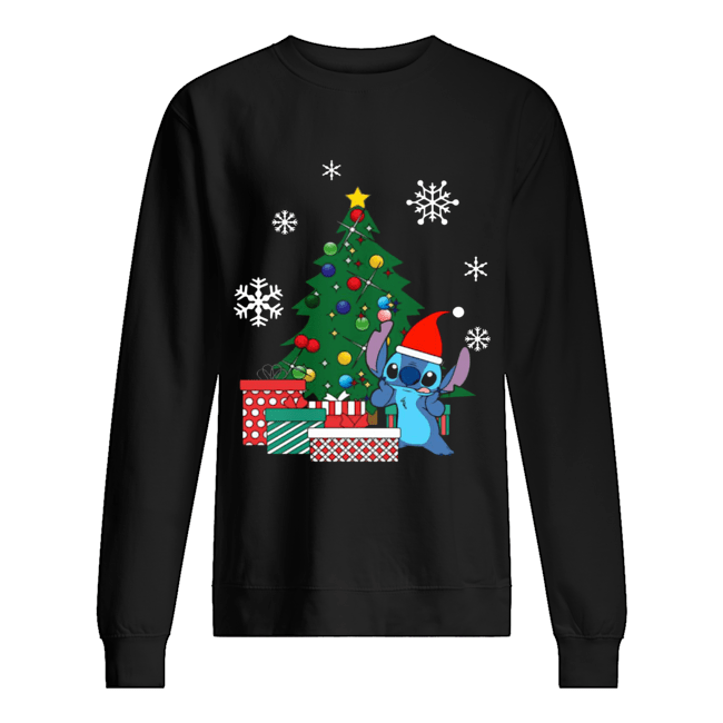 Stitch Around The Christmas Tree Unisex Sweatshirt