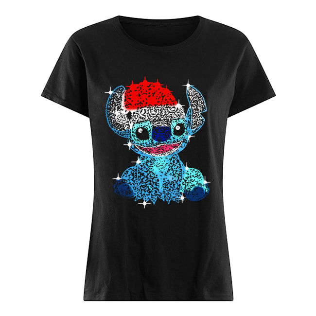 Stitch Diamond Merry Christmas Classic Women's T-shirt