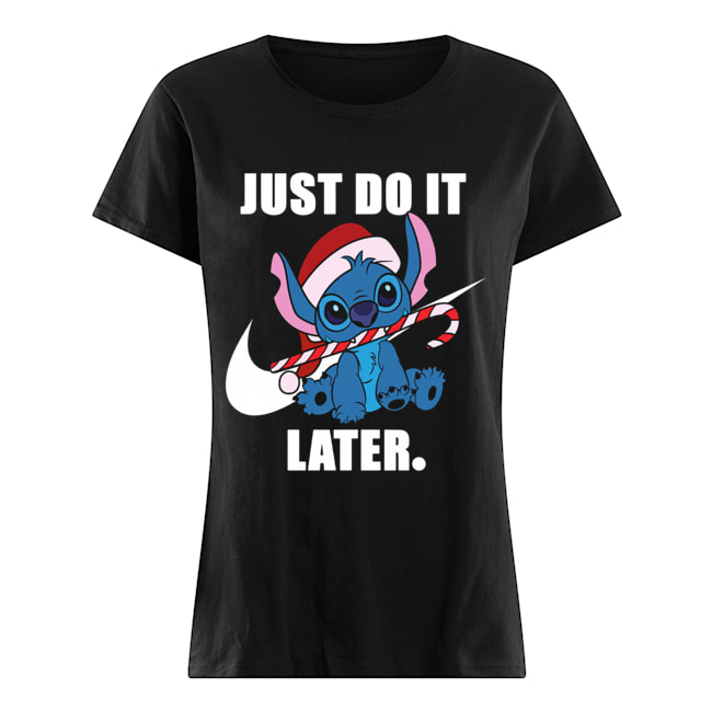 Stitch just do it later Classic Women's T-shirt
