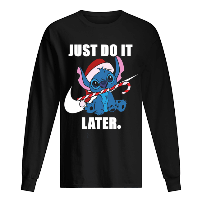 Stitch just do it later Long Sleeved T-shirt 