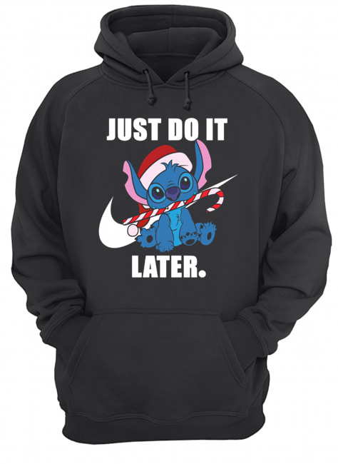 Stitch just do it later Unisex Hoodie