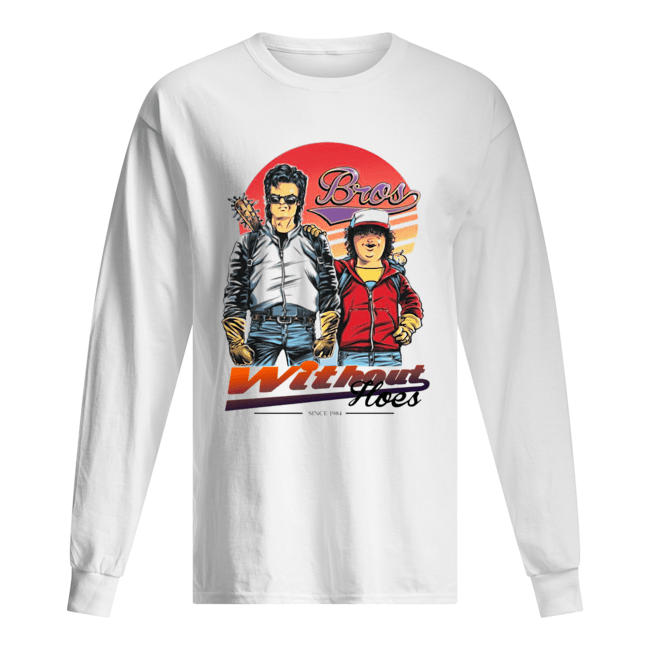 Stranger Things Bros Steve Dustin Without Hoes Long Sleeved T-shirt 