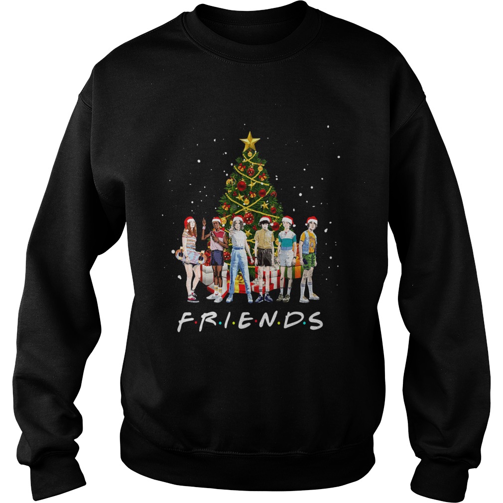 Stranger Things Characters Friends Christmas Tree Sweatshirt