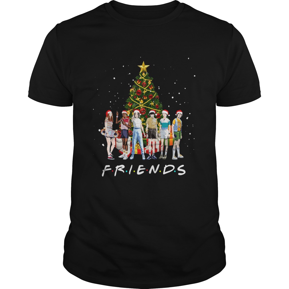 Stranger Things Characters Friends Christmas Tree shirt