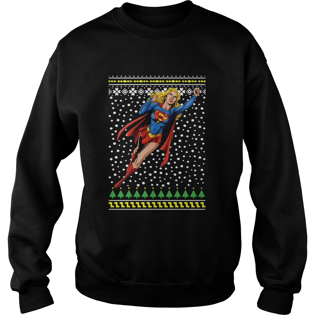 Supergirl Christmas Ugly Christmas Sweatshirt