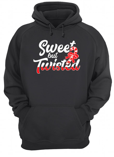 Sweet But Twisted Funny Candy Cane Unisex Hoodie