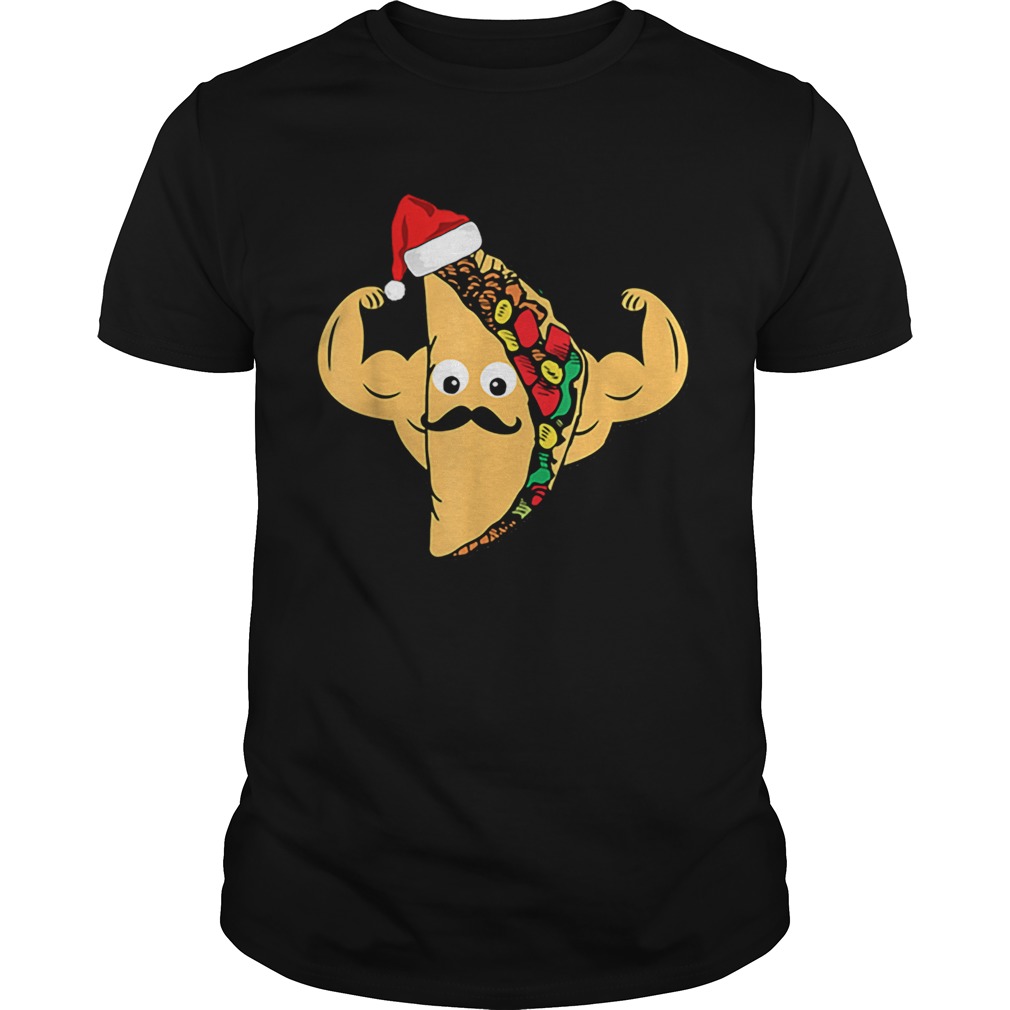 Taco Santa Hat Family Christmas Pajama Workout Gift shirt