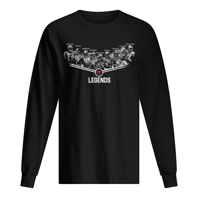 Tampa Bay Buccaneers Legends team signature Long Sleeved T-shirt 