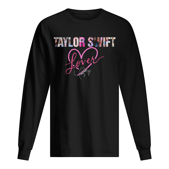 Taylor Swift Lover Signature Long Sleeved T-shirt 