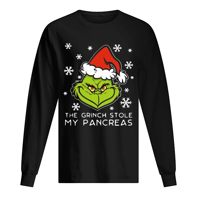 The Grinch Stole my pancreas Long Sleeved T-shirt 