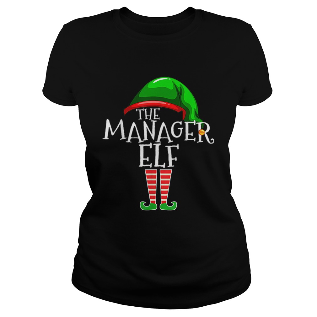 The Manager Elf Group Matching Family Christmas Gifts Boss Classic Ladies