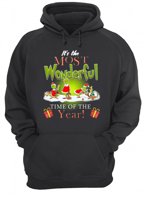 The Most Wonderful Grinch Time of The Year Christmas Unisex Hoodie