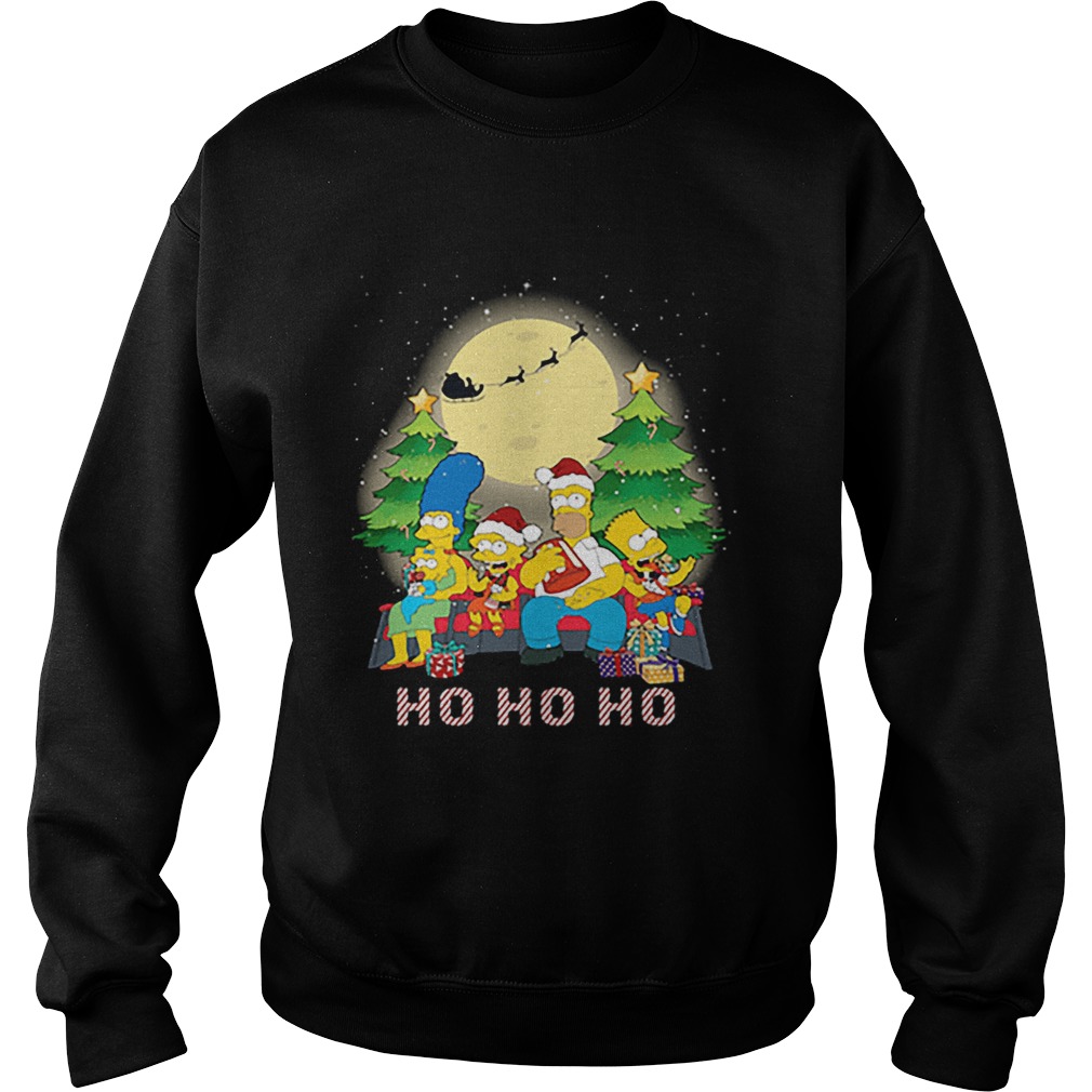 The Simpsons Family ho ho ho Christmas Sweatshirt