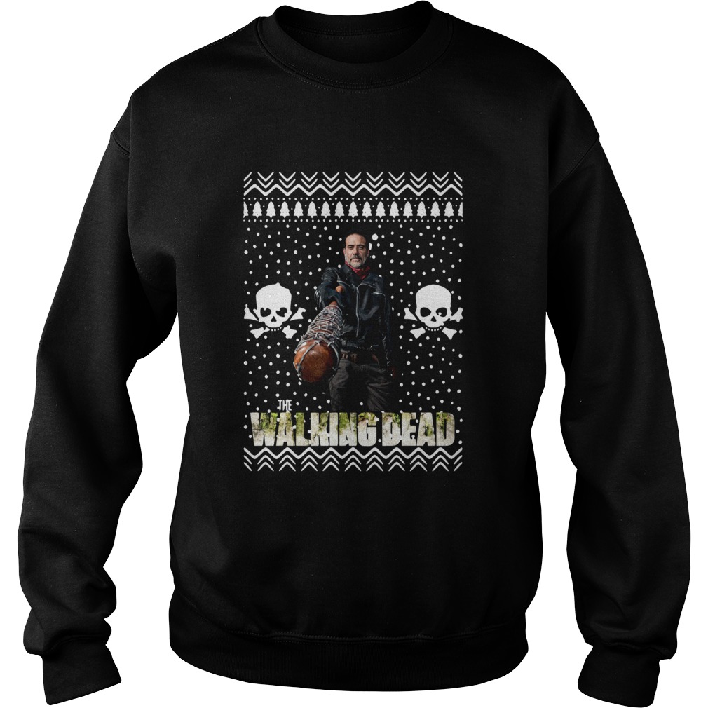 The Walking Dead Melissa McBride Santa Hat Christmas Sweatshirt