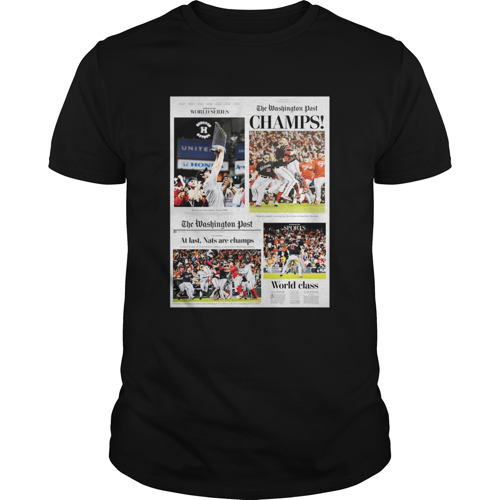 The Washington Post At Last Nat Are Champs shirt