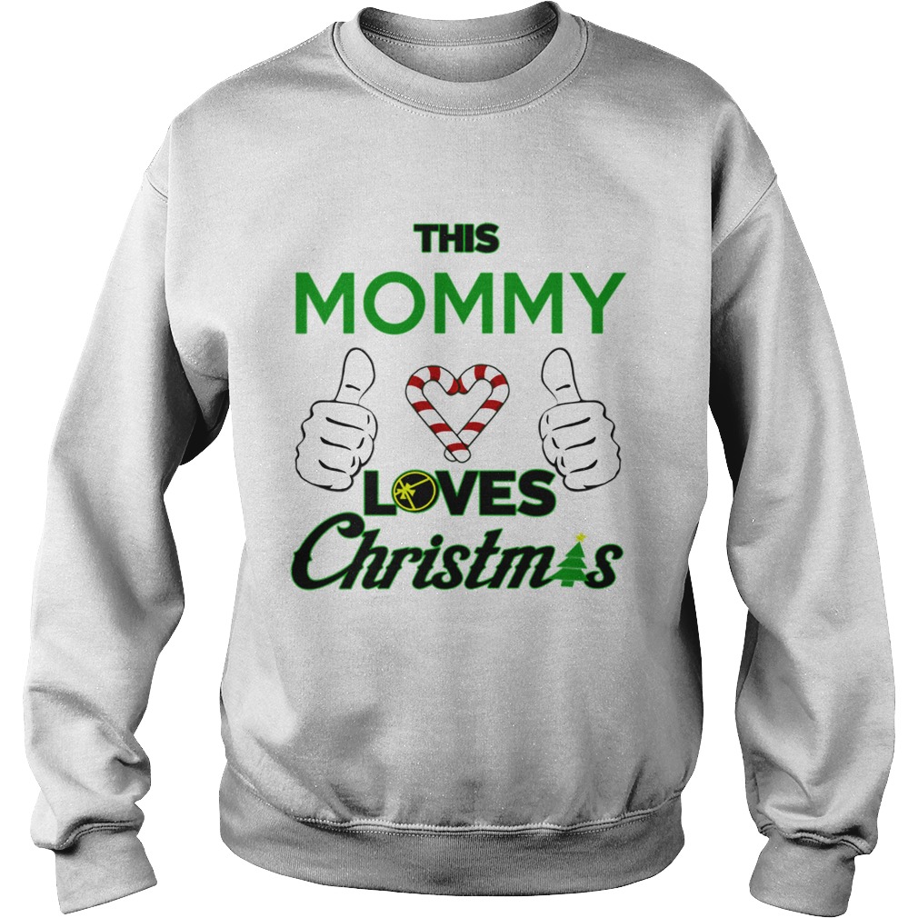This Mommy Loves Christmas Cool Mom Mamma Holiday Sweatshirt