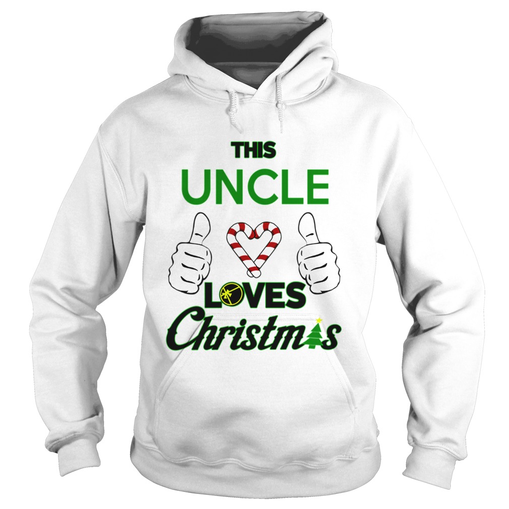 This Uncle Loves Christmas Cool Uncle Funny Holiday Hoodie