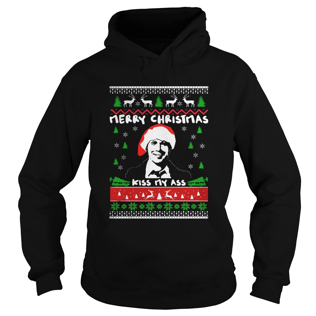 Top Clark Griswold Merry Christmas Kiss My Ass Hoodie