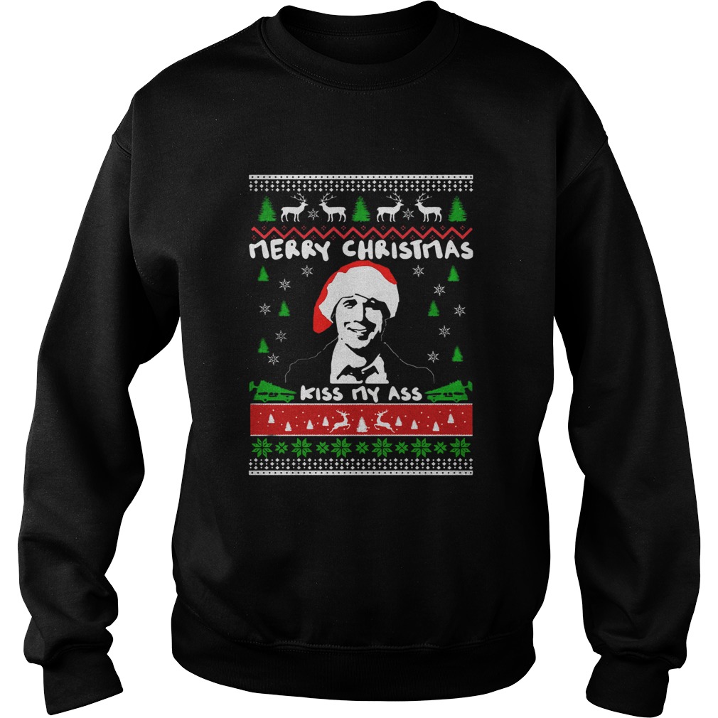 Top Clark Griswold Merry Christmas Kiss My Ass Sweatshirt