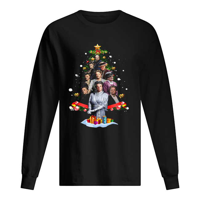 Violet Crawley Downton Abbey Christmas Tree Shirt Long Sleeved T-shirt 