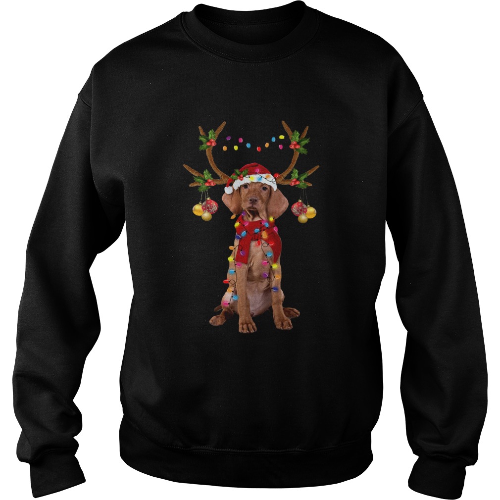 Vizsla Gorgeous Reindeer Christmas Sweatshirt