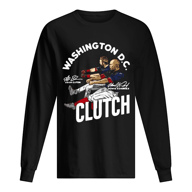 Washington D.C. Adam Eaton Howie Kendrick Clutch Signatures Long Sleeved T-shirt 