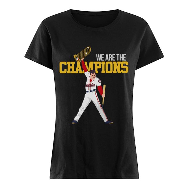 Washington Nationals Freddie Mercury We Are The Champions Classic Women's T-shirt