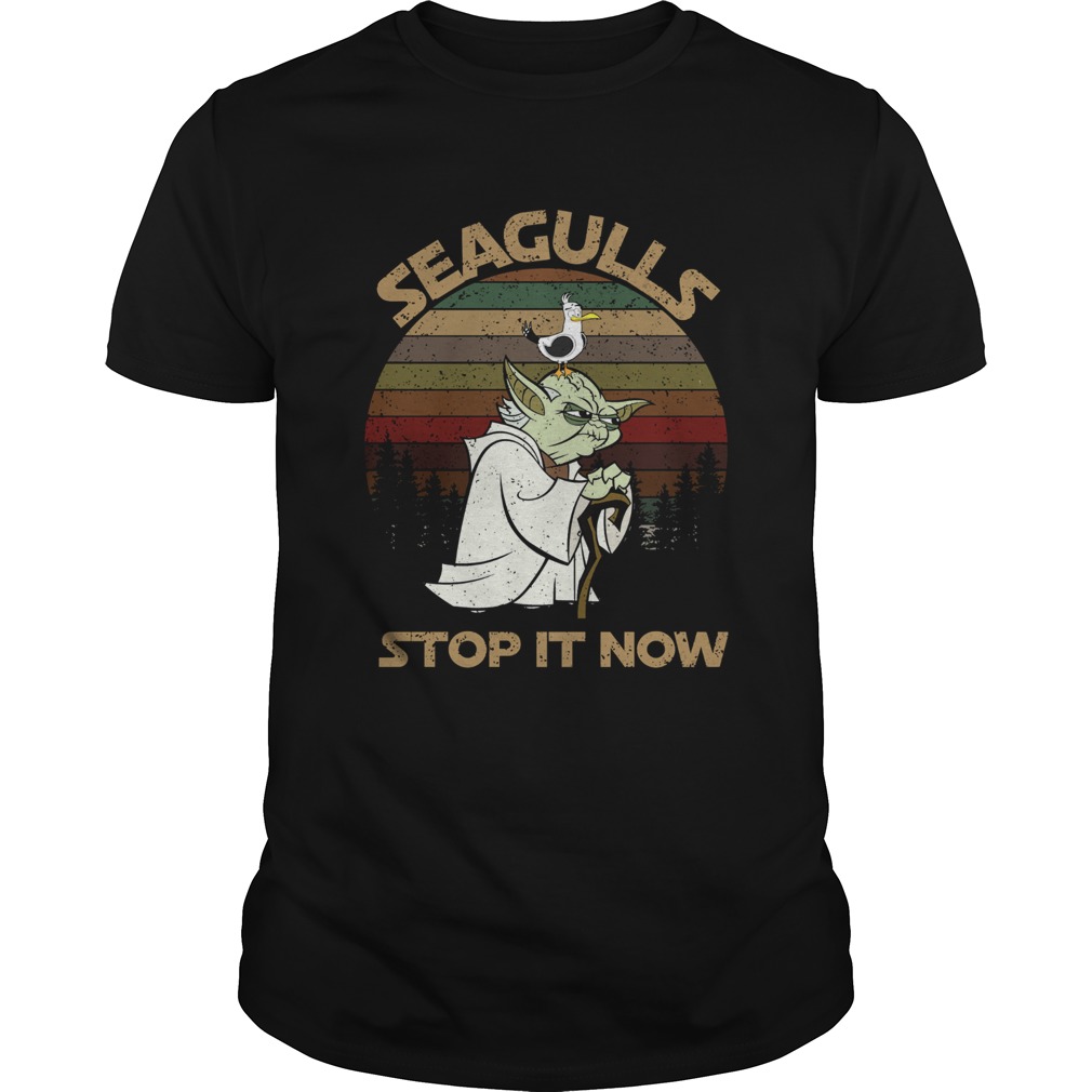 Yoda Seagulls Stop It Now Vintage shirt
