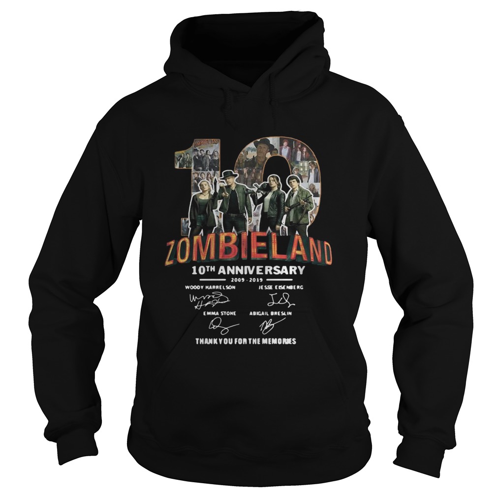 Zombieland 10th Anniversary 2009 2019 Signatures Hoodie