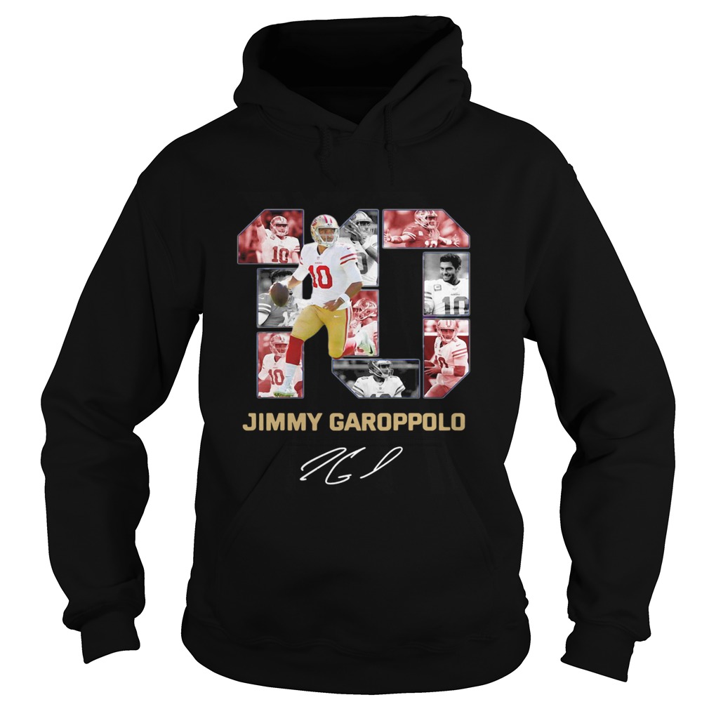 10 Jimmy Garoppolo San Francisco 49ers Signature Hoodie