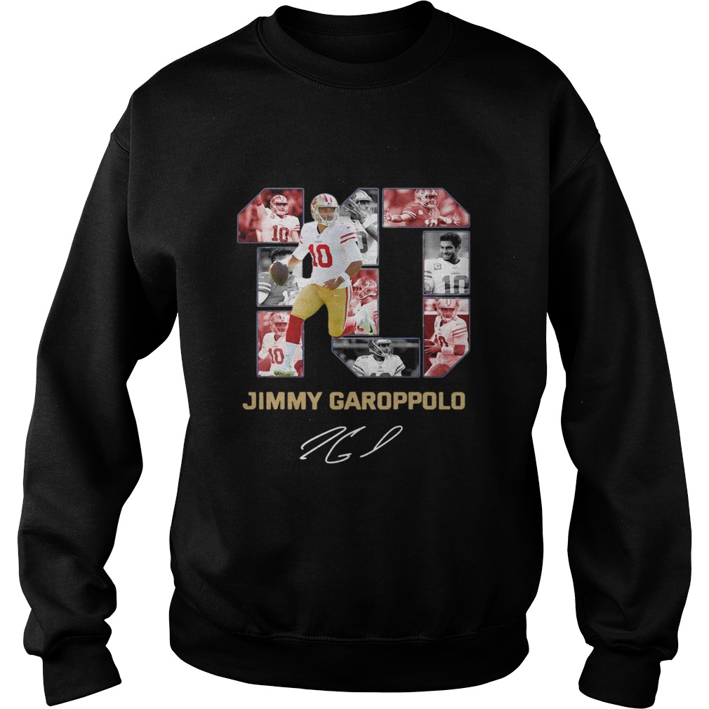 10 Jimmy Garoppolo San Francisco 49ers Signature Sweatshirt