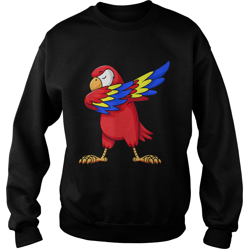 1575342949Parrot Dabbing for kids birthday party gift Family Christmas Sweatshirt